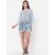 Get Wrapped Net Fabric Kimono with Mirror Lace Borders for Women