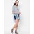 Get Wrapped Net Fabric Kimono with Mirror Lace Borders for Women