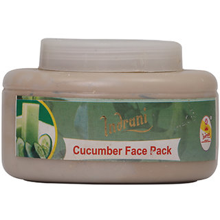                       Indrani Cucumber Face Pack For Women Removes Tiny Wrinkles And Stress 5 KG                                              