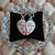 M Men Style Valentine Gift True Love Heart Couple Couple Locket  1 Pair For His And Her For Couple Silver Metal Pendant