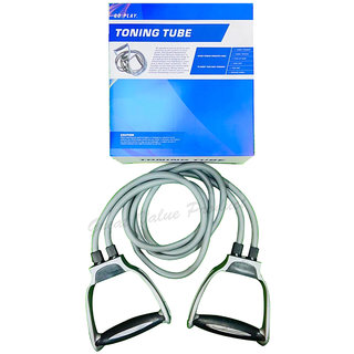 Hard Toning Tube  Resistance Tube  Toning Tube  Fitness Tube  Exercise Tube(Grey)