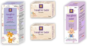 naughty baby super saver pack- baby Soap, Oil and Lotion