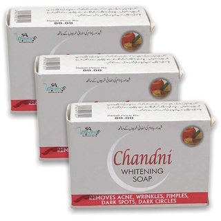 CHANDNI WHITENING Soap 100 ORIGINAL (Pack of 3, 100g Each) CHANDNI WHITENING Soap 100 ORIGINAL (Pack of 3, 100g Each)