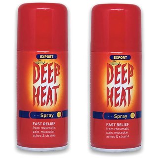 Deep Heat Fast Relief Pain Spray 150 ml (Pack Of 2, 150ml Each)