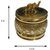 Traditional Handmade Elephant Design Brass Round Kumkum/Sindoor Box For Utility  Gift(2x1.5 inchGolden)