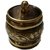 Traditional Handmade Brass Round Kumkum/Sindoor Box for Utility  Gift(1.5 inchGolden)