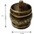 Traditional Handmade Brass Round Kumkum/Sindoor Box for Utility  Gift(1.5 inchGolden)