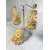 New Designer golden Color Earrings Party/Wedding Wear For Girls round Shape Give You A Complete Classy Look.