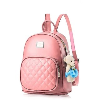 Om shree Sai Mini teddy Backpack Pink