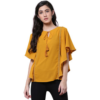                       Kaftan Top with Lace detail                                              