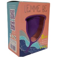 Lemme Be Z Cup - Reusable Menstrual Cup, with Pouch FDA Approved, 100 Medical Grade Silicone - Pack of 2
