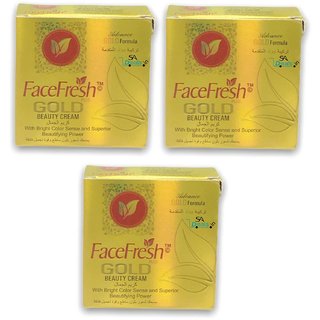                       Face Fresh Gold Beauty Cream (Pack of 3, 30g each)                                              
