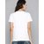 Tigon Women's Solid Round Neck White Cotton T-Shirt