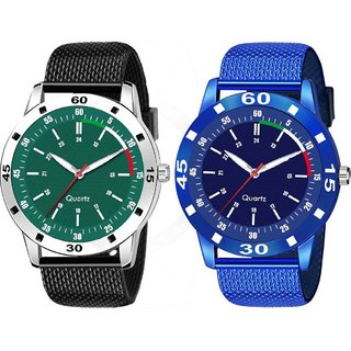                       HRV Men's Round Dial Multi Strap Analog Watch                                              