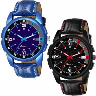                       HRV Men's Round Dial Multi Strap Analog Watch                                              