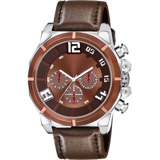 HRV Men's Round Dial Silver Strap Analog Watch HRV Men's Round Dial Silver Strap Analog Watch