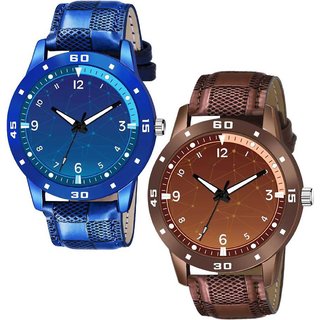                       HRV Men's Round Dial Multi Strap Analog Watch                                              
