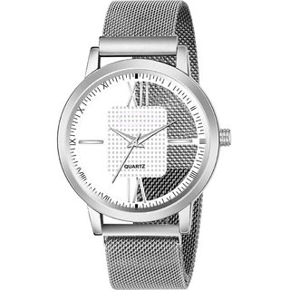                       HRV Men's Round Dial Black Strap Analog Watch                                              
