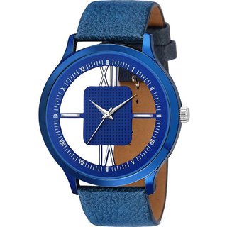                       HRV Men's Round Dial Blue Strap Analog Watch                                              