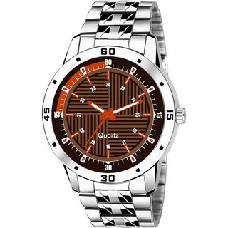                      HRV Men's Round Dial Silver Strap Analog Watch                                              