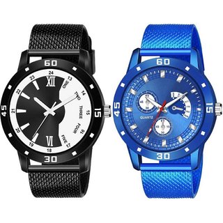                       HRV Men's Round Dial Multi Strap Analog Watch                                              