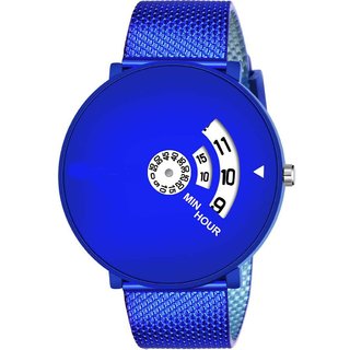                       HRV Men's Round Dial Blue Strap Analog Watch                                              