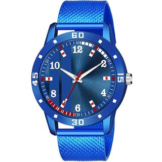                       HRV Men's Round Dial Blue Strap Analog Watch                                              