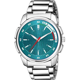                       HRV Men's Round Dial Silver Strap Analog Watch                                              