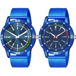                       HRV Men's Round Dial Blue Strap Analog Watch                                              