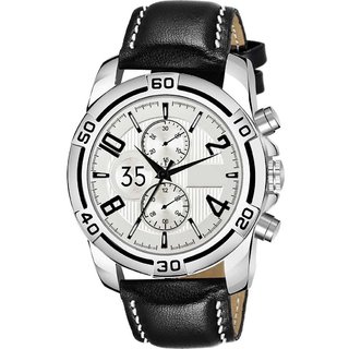                       HRV Men's Round Dial Silver Strap Analog Watch                                              