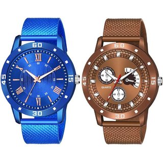                       HRV Men's Round Dial Multi Strap Analog Watch                                              