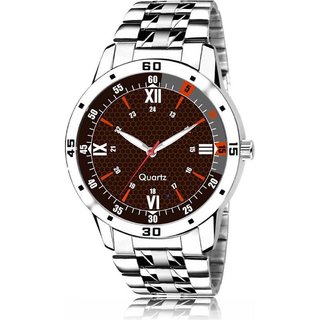                       HRV Men's Round Dial Silver Strap Analog Watch                                              