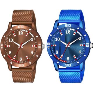                       HRV Men's Round Dial Multi Strap Analog Watch                                              