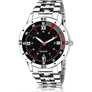                       HRV Men's Round Dial Silver Strap Analog Watch                                              