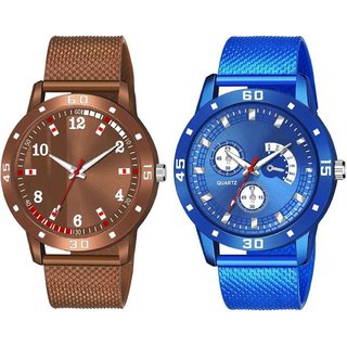                       HRV Men's Round Dial Multi Strap Analog Watch                                              