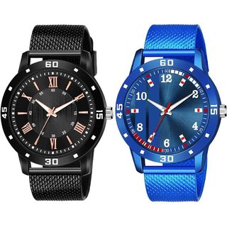                       HRV Men's Round Dial Multi Strap Analog Watch                                              