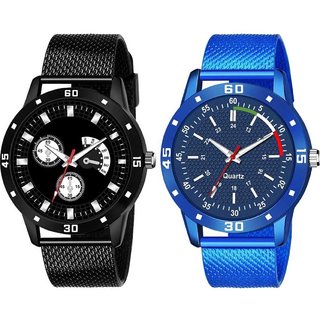                       HRV Men's Round Dial Multi Strap Analog Watch                                              
