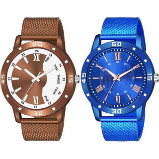                       HRV Men's Round Dial Multi Strap Analog Watch                                              