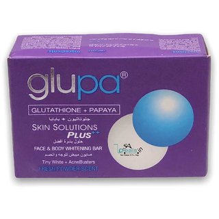                       Glupa Skin Solution Plus Face And Body Whitening Bar 135g                                              