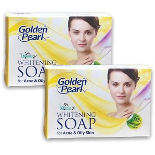 Golden Pearl Whitening Soap For Acne And Oily Skin (New Packaging) (Pack of 2, 100g Each) Golden Pearl Whitening Soap For Acne And Oily Skin (New Packaging) (Pack of 2, 100g Each)