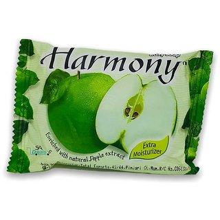                       Harmony Green Applee Soap For Skin Lightening 75g (Pack Of 5, 75g Each)                                              