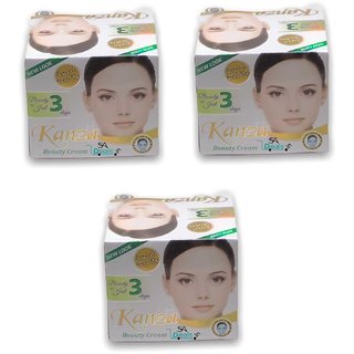                       KANZA Whitening beauty cream (Pack of 3, 50g each)                                              