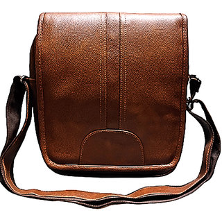                       MN's Hub Stylish Ultimate Sling Cross Body Travel Office Business Messenger Bag for Men and women (Light Brown)                                              