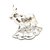 Raviour Lifestyle Silver Plated Kamdhenu Cow and Calf Pooja Mandir Idol - Home Dcor Gift Statue For Gifting