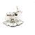 Raviour Lifestyle Silver Plated Kamdhenu Cow and Calf Pooja Mandir Idol - Home Dcor Gift Statue For Gifting