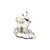 Raviour Lifestyle Silver Plated Kamdhenu Cow and Calf Pooja Mandir Idol - Home Dcor Gift Statue For Gifting
