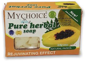 My Choice Pure Papaya Herbal Soap For Sports Minimisation 100g