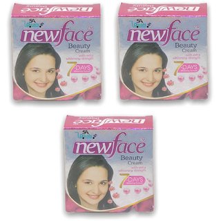                       NewFace Whiteninig Cream With Extra Whitening Strength (Pack Of 3)                                              