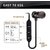 Vizio Magnetic in Ear Bluetooth 5.0 Wireless Headphones with Mic, Stereo Sound with Bass, IPX4 Sweat Resistant