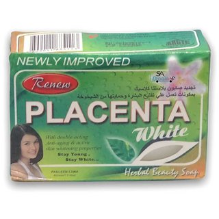                       Renew Placenta White Herbal Beauty Skin Whitening New Soap 135g                                              